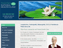 Tablet Screenshot of naturalhealthclinic.ca